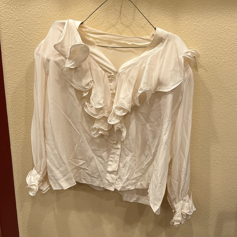 Cream Fancy Blouse